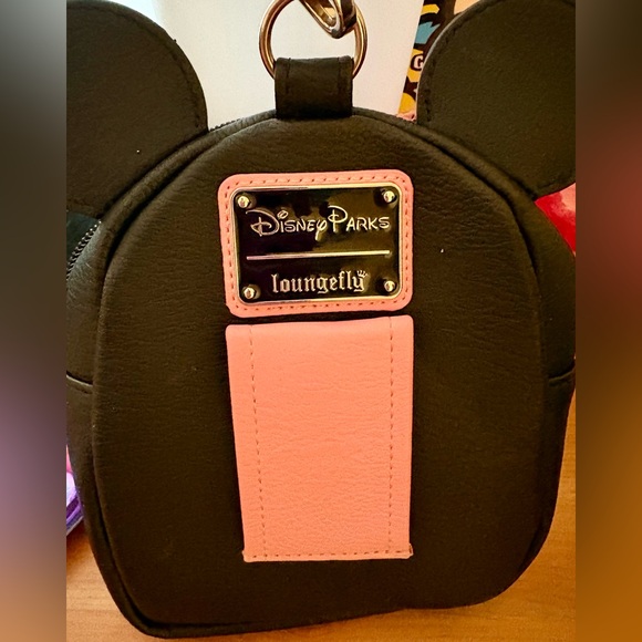 EUC darling loungefly mini Sequin mouse bag. Pink yellow & blue sequins ⭐️ - Picture 4 of 5